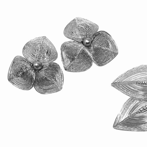 Princess Jewelry Brooch and Earrings Set Vintage 1950’s Original Packaging NEW - Picture 15 of 15